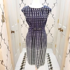 Blue and Sage Green polka dot dress. Size 10